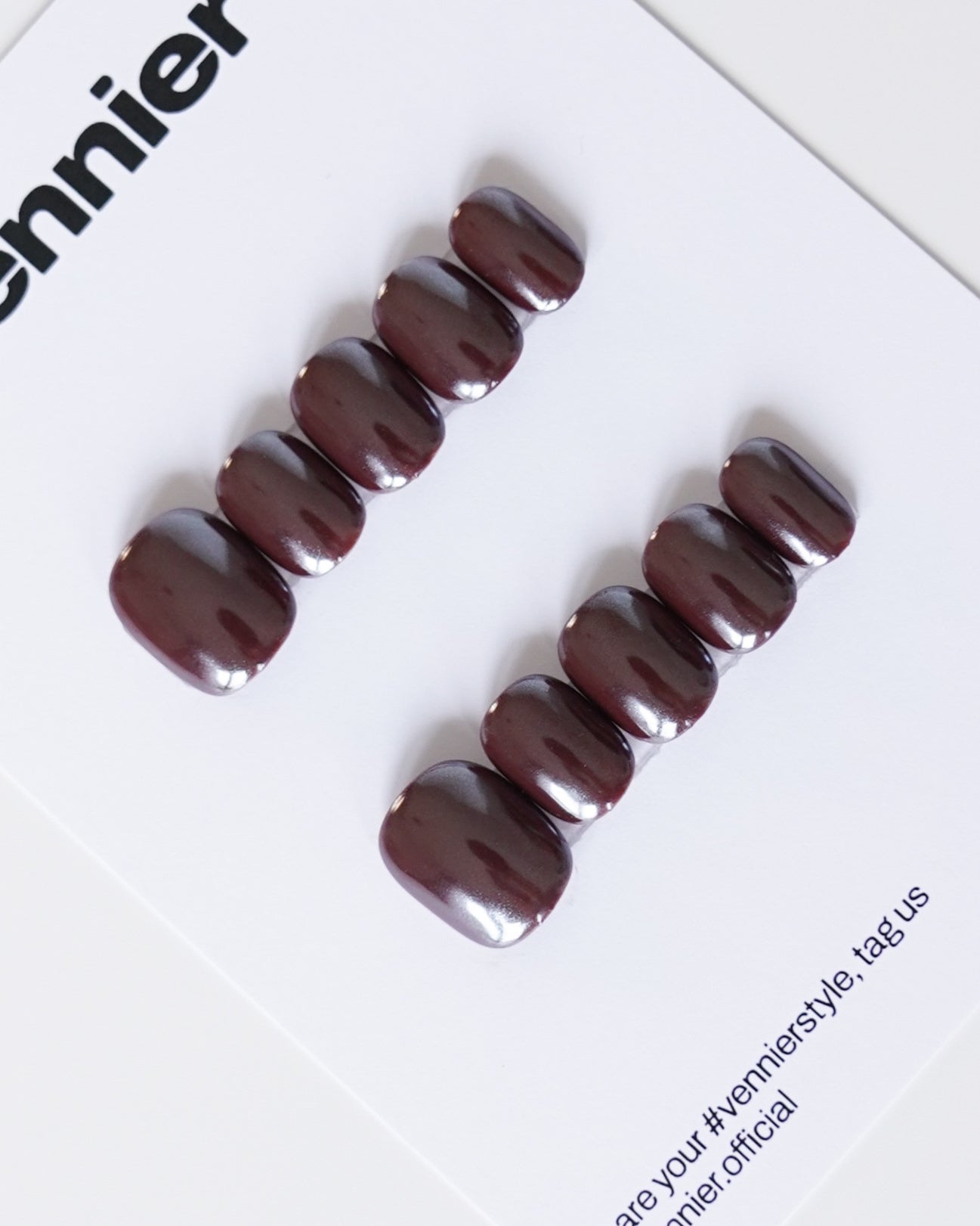 Espresso Chrome Press Ons