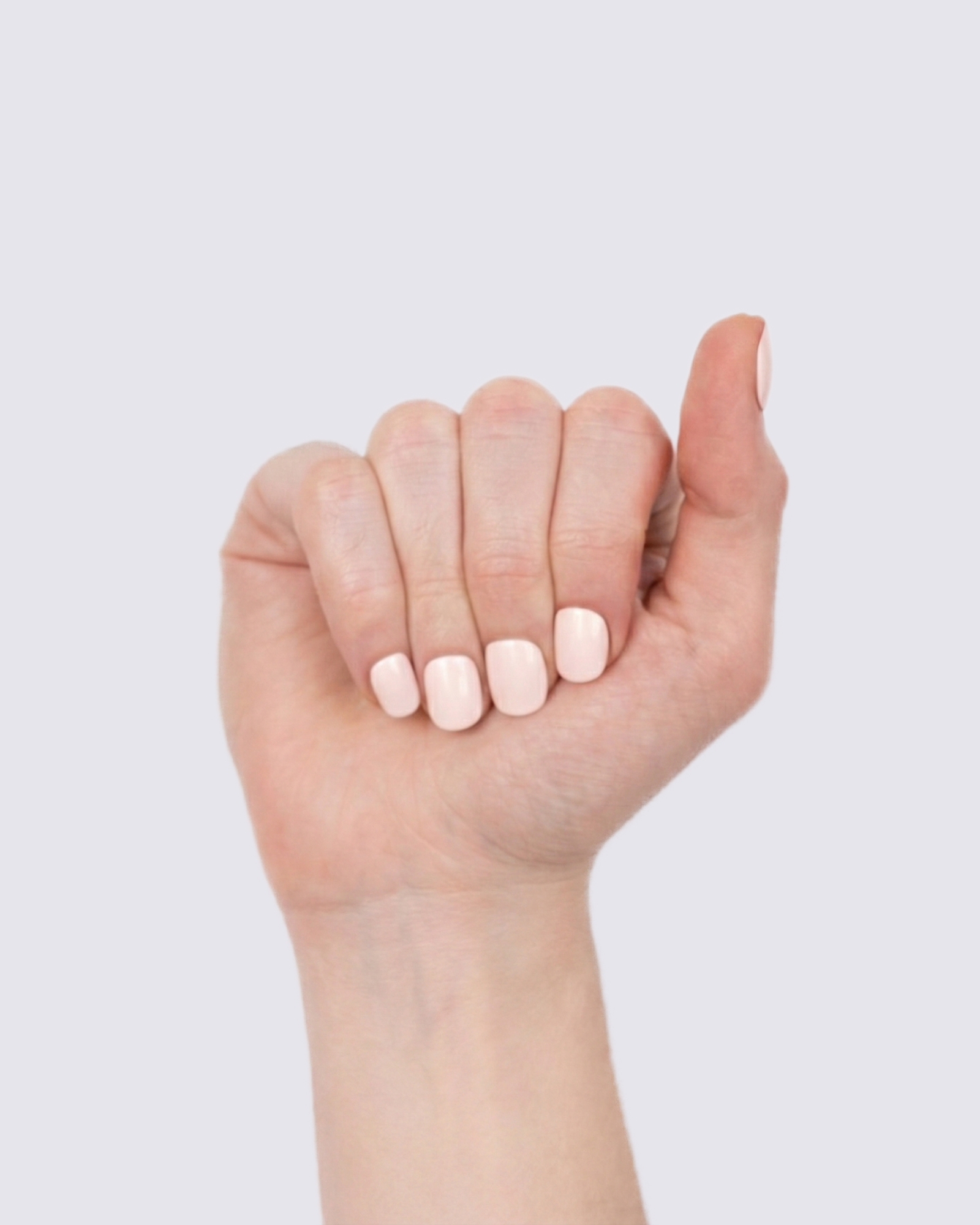 Cream Blush Press Ons