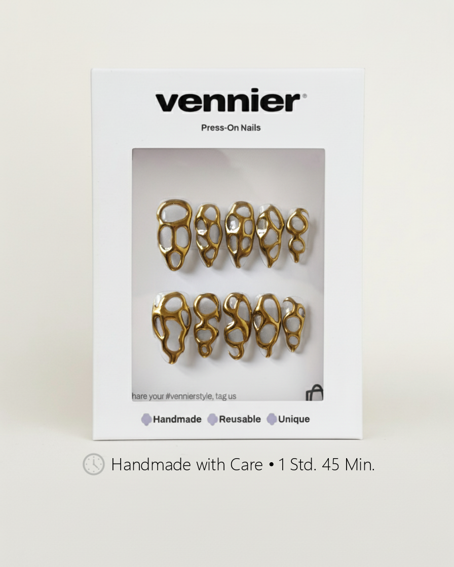 Liquid Gold 3D Press Ons