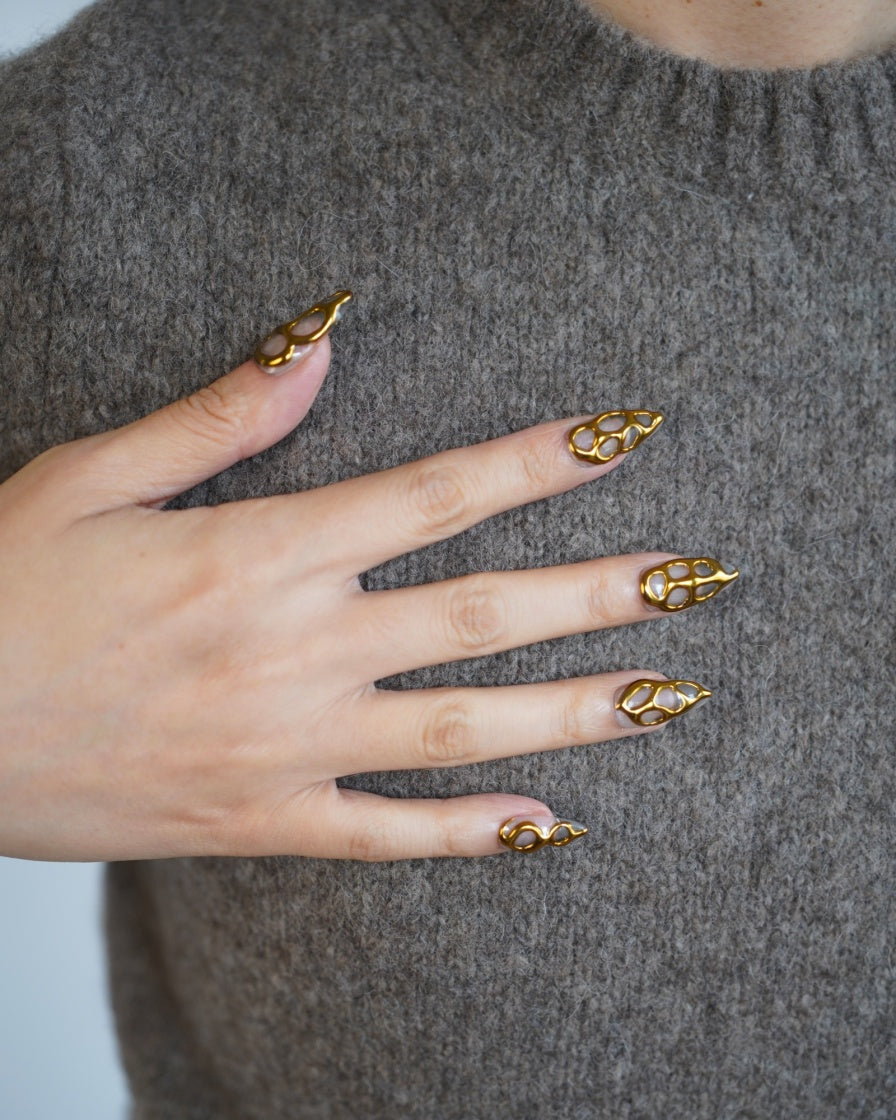 Liquid Gold 3D Press Ons