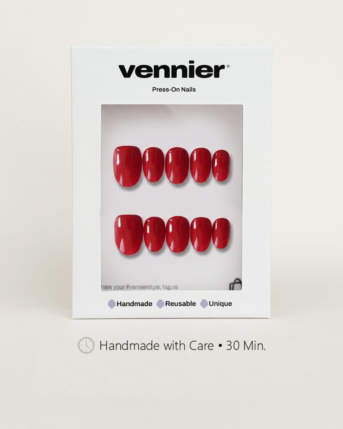Cherry Red Press Ons