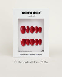 Cherry Red Press Ons