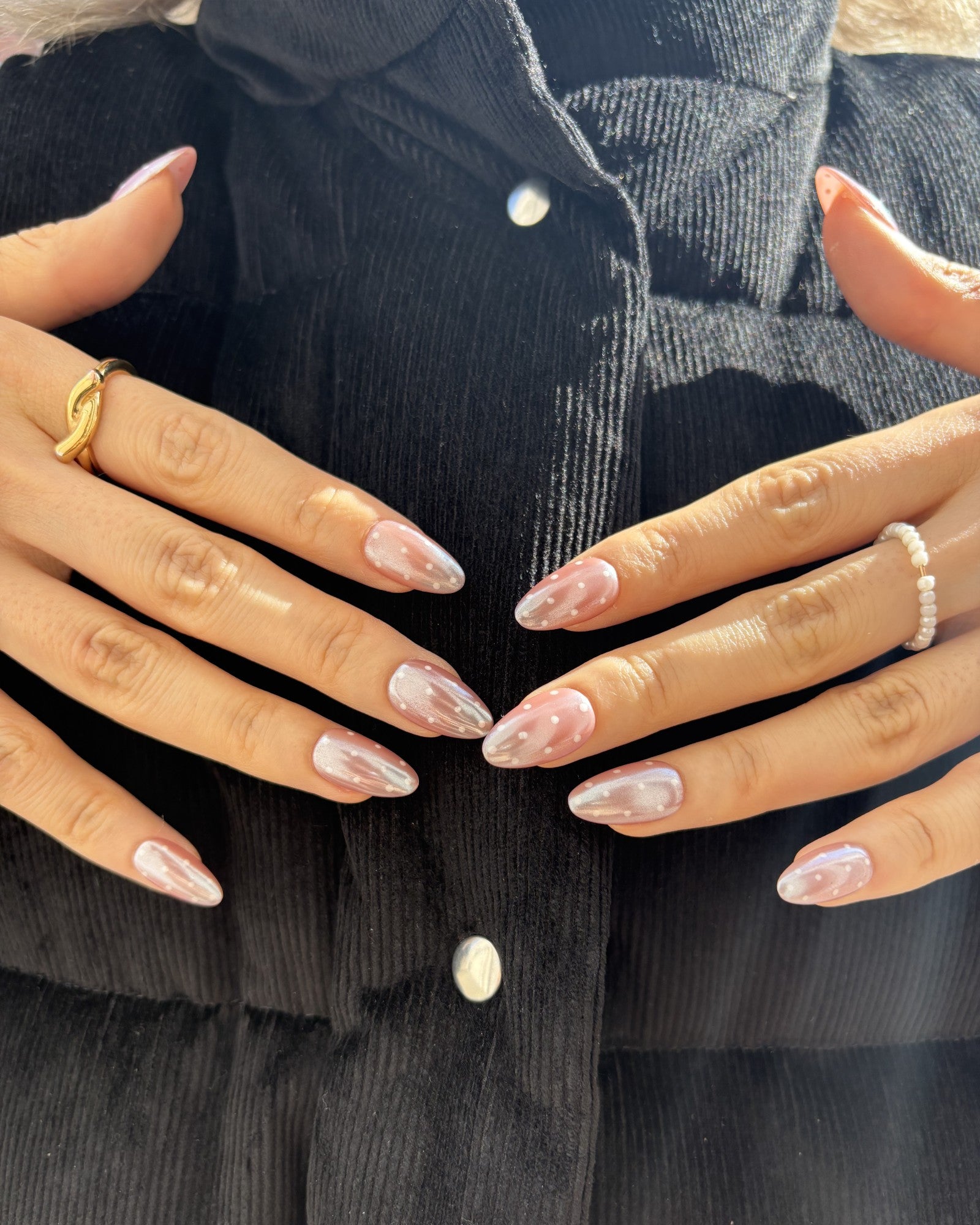 Glazed Polka Press Ons