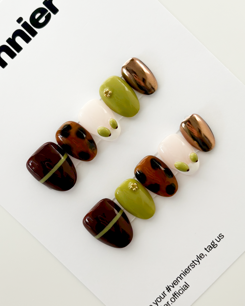 Olive Club 3D Press Ons