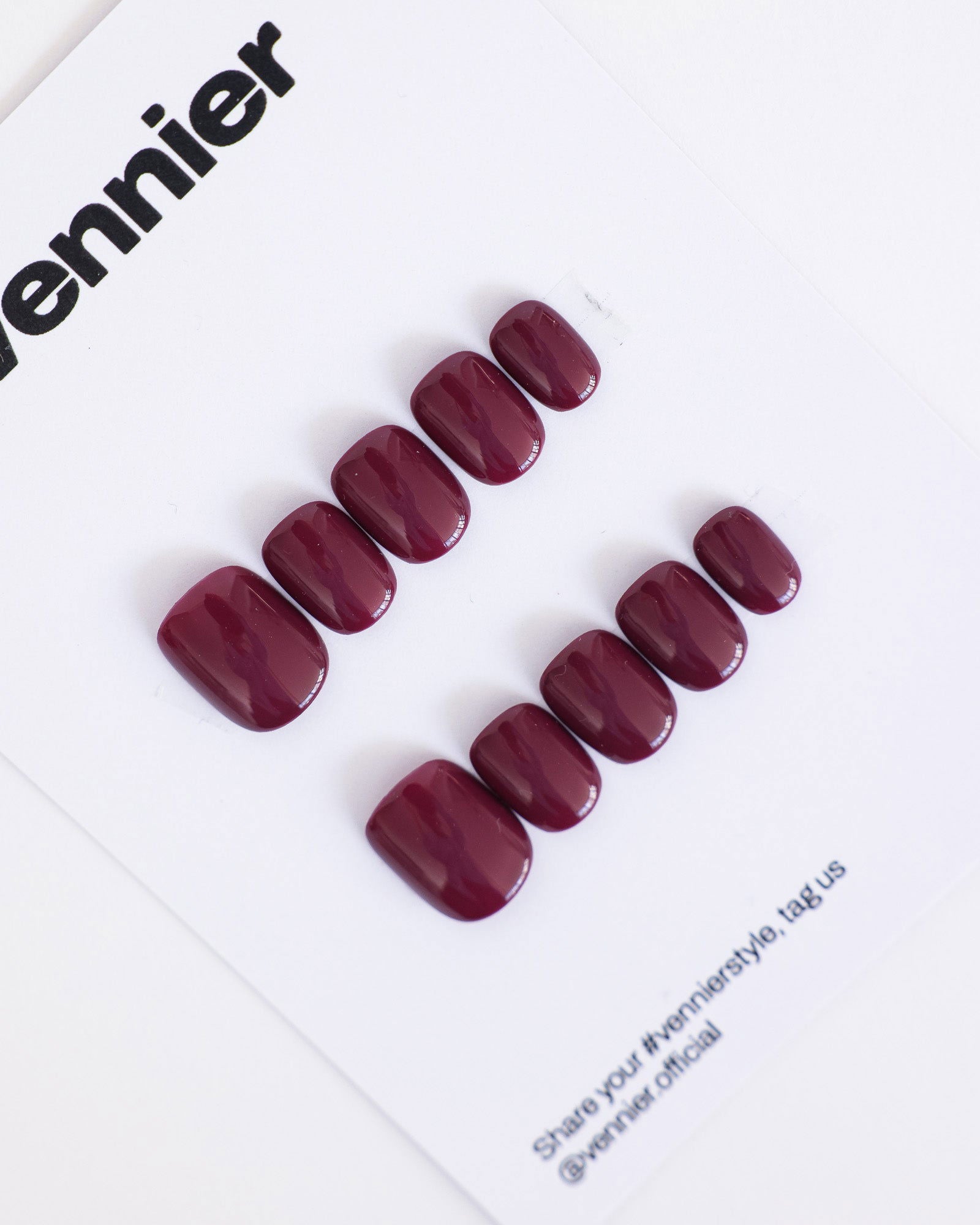 Merlot Wine Press On Nails - Vennier - 