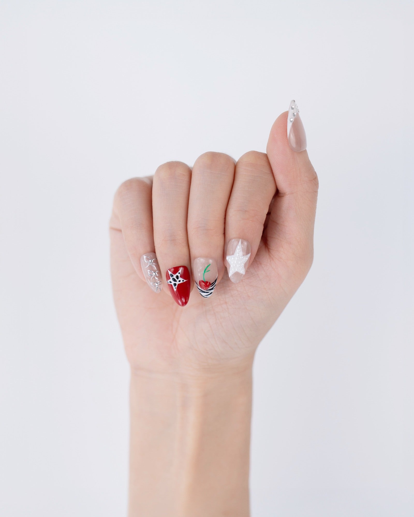 Cherry Crush 3D Press Ons