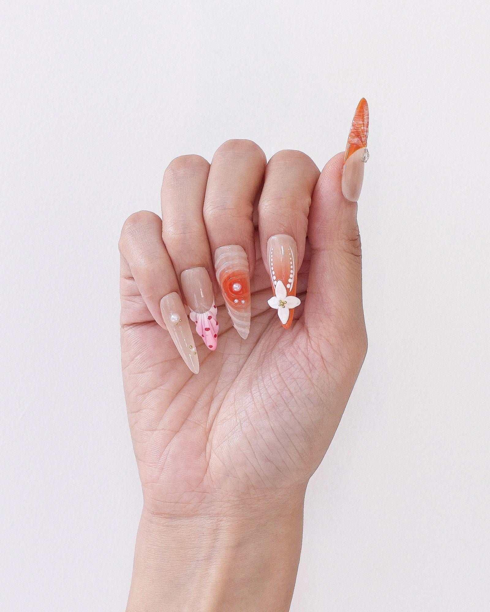 Tropical Bloom Press On Nails