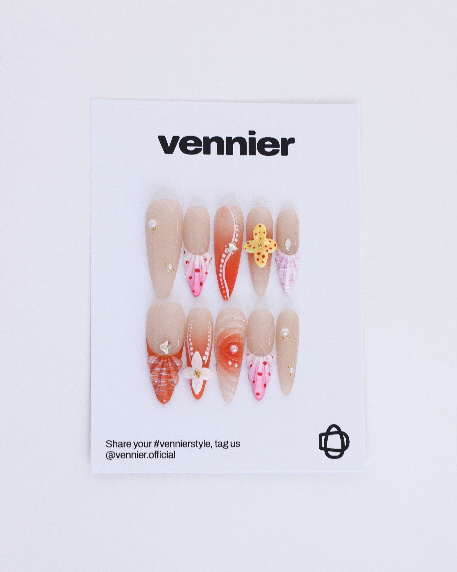 Tropical Bloom Press On Nails - Vennier - 