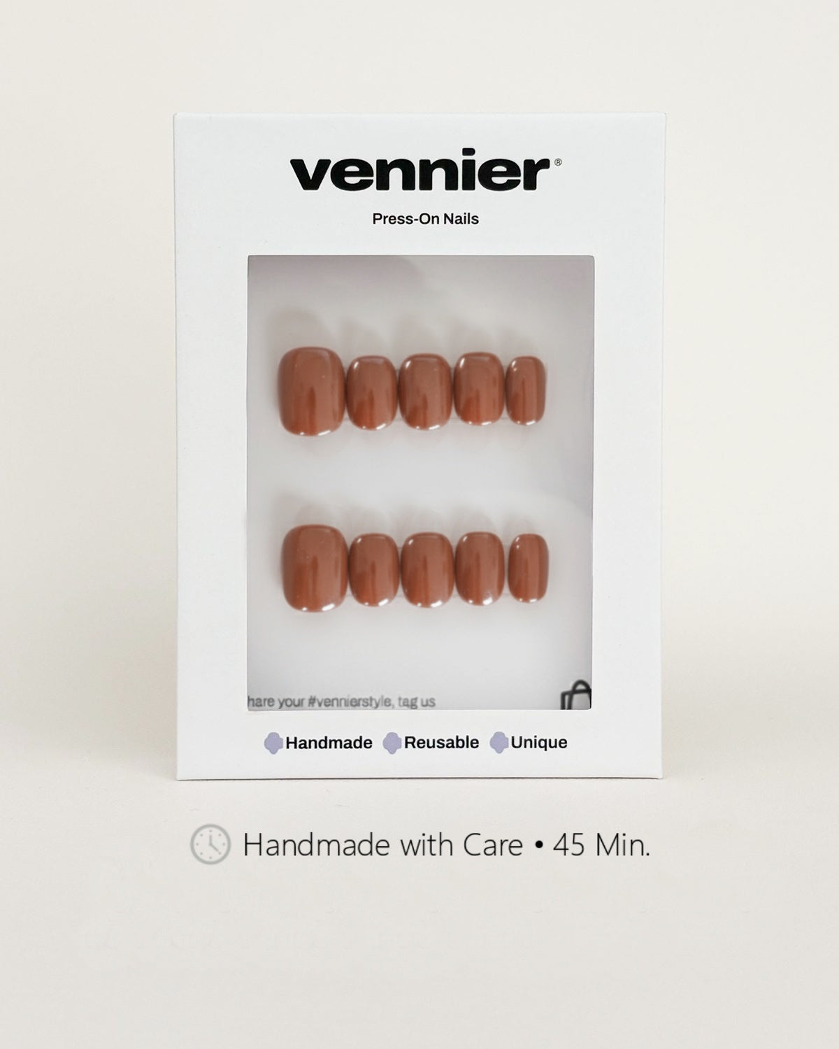 Caramel Chrome Press Ons