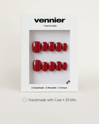 Cherry Red Press Ons