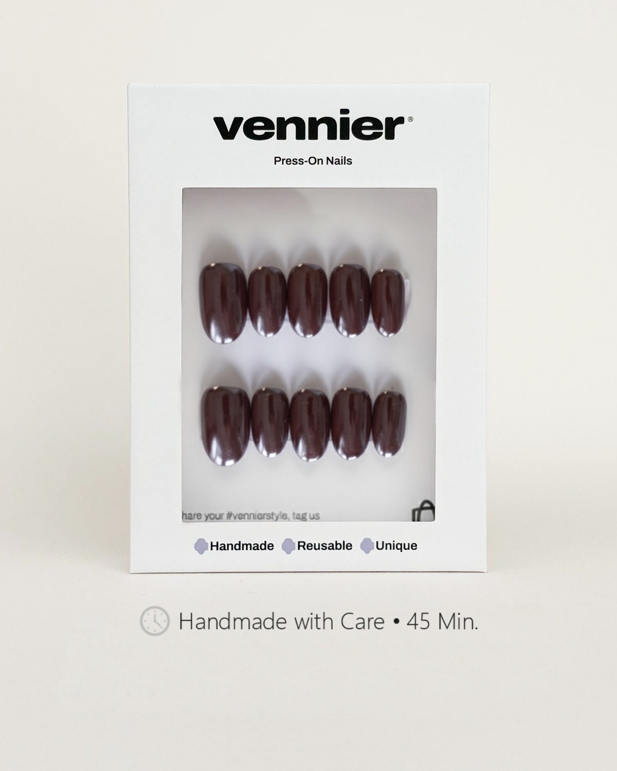 Espresso Chrome Press Ons