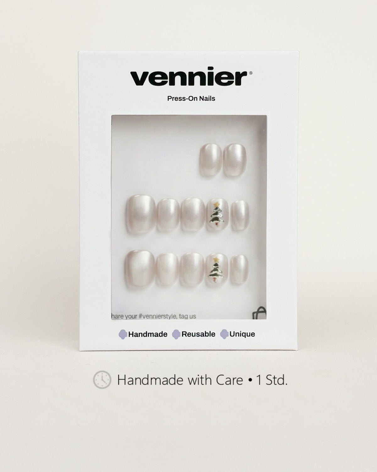 Frosted Noel Press Ons