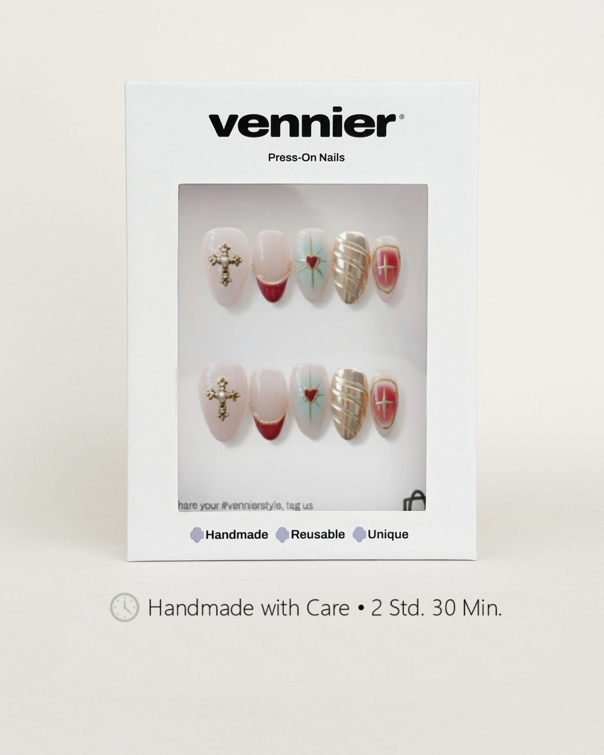 Golden Veil 3D Press Ons