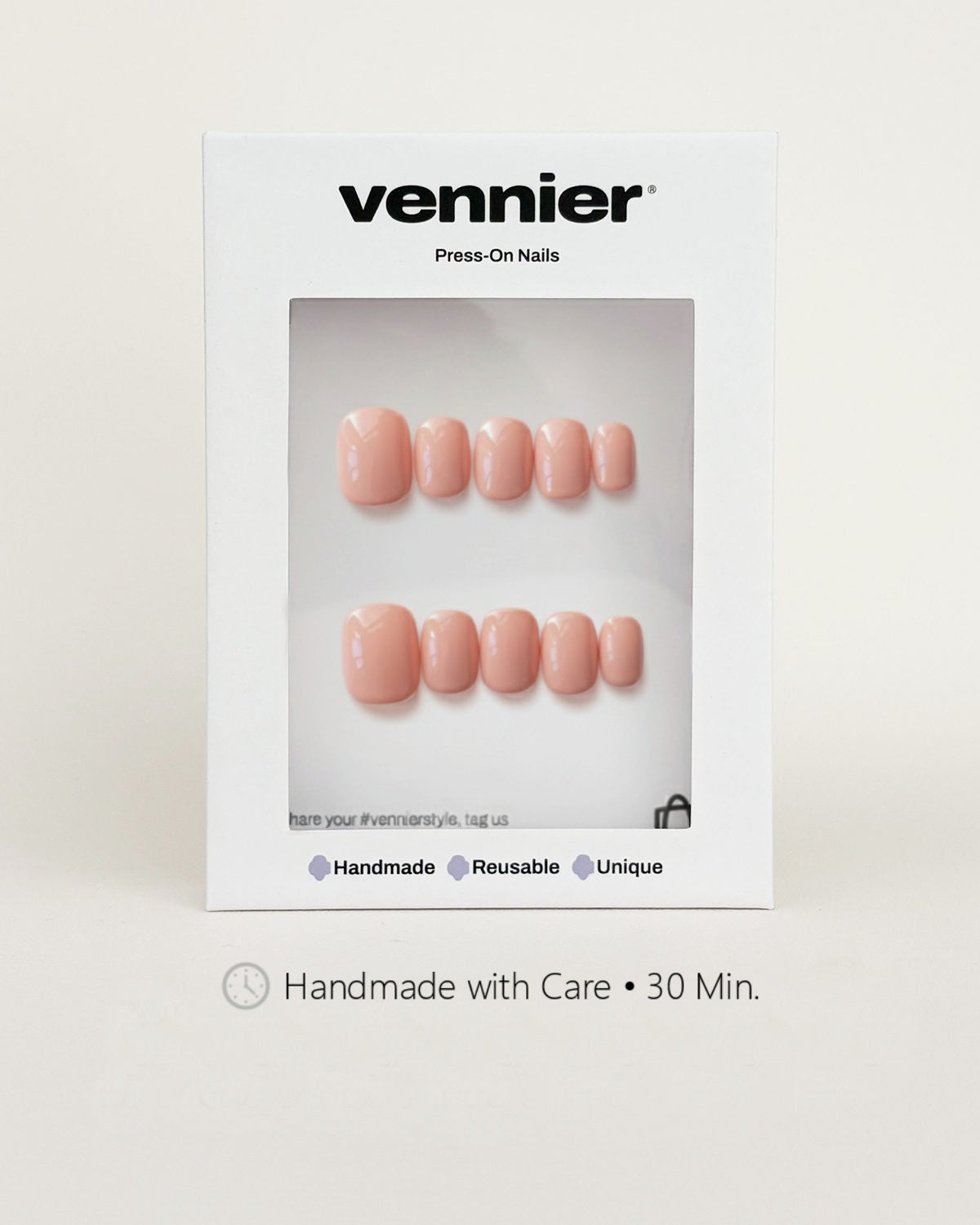 Peachy Glow Press Ons