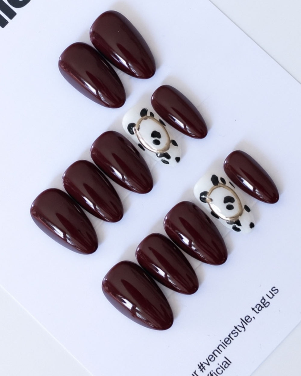 Leopard Brownie Press Ons