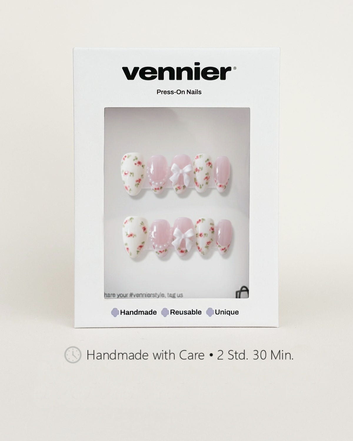 Roseblush 3D Press Ons